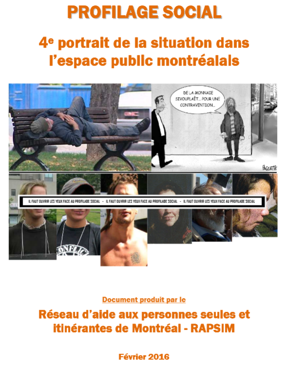 [Lancement] Le RAPSIM publie un rapport sur le profilage social