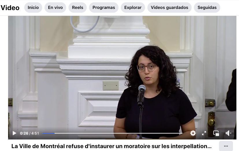 La Ville de Montréal refuse d’instaurer un moratoire sur les interpellations policières